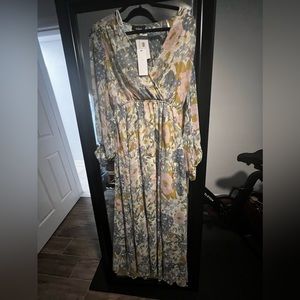 Aakaa Floral Maxi Dress